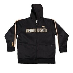 VINTAGE Nike Sweater Mens Large Black‎ Set It Off Revolution Hoodie *Read*